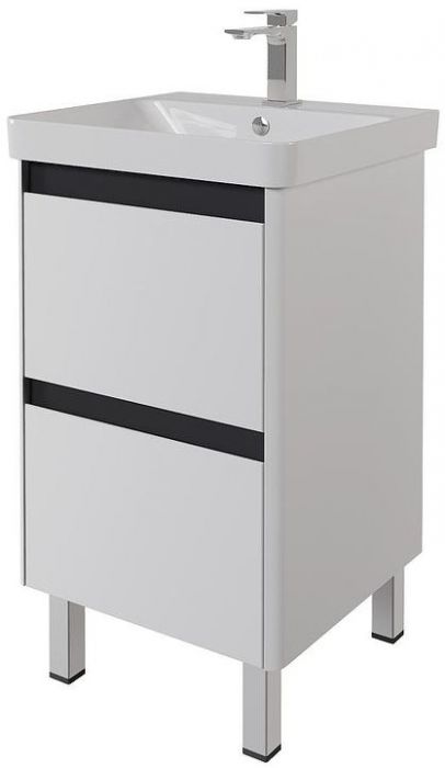 Тумба под раковину Dreja Luxury Plus 50 99.2027 подвесная/напольная цвет Белый матовый