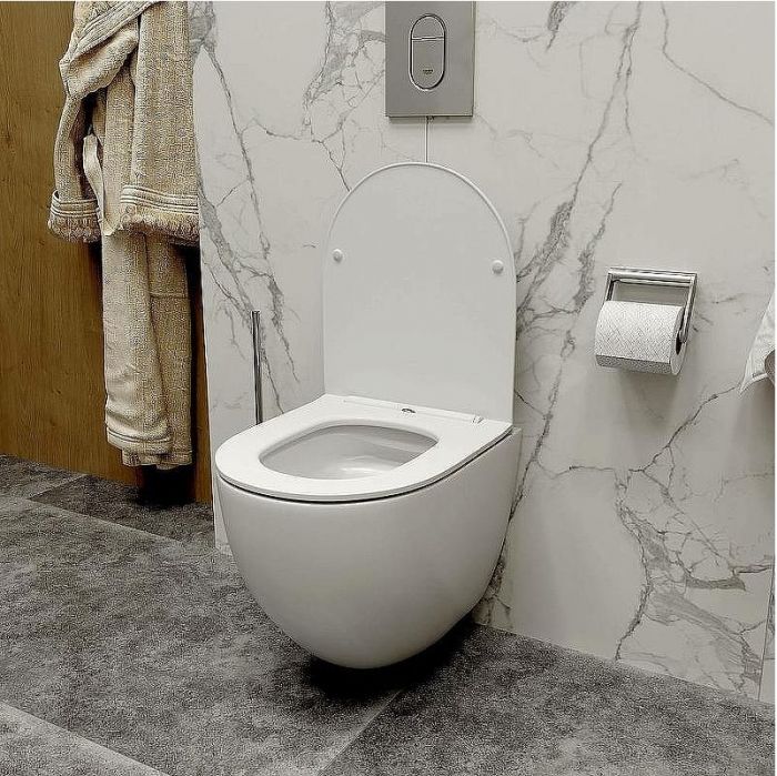 Комплект унитаза с инсталляцией Maretti Elena EA73SF01552 с сиденьем Микролифт и клавишей смыва Хром глянцевый