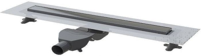 Душевой лоток Boheme Premium Linear 80 982-80-GM с решеткой Оружейная сталь