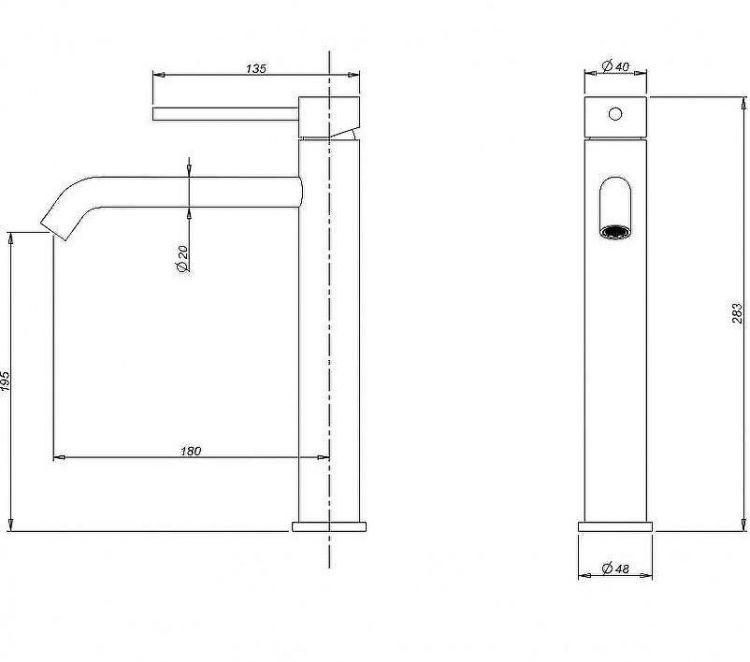 Смеситель для раковины Milacio Ultra MCU.551.GD Золотой