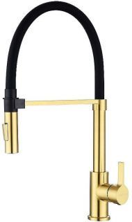 Смеситель для кухни Paulmark Halt Ha214021-BG Брашированное золото