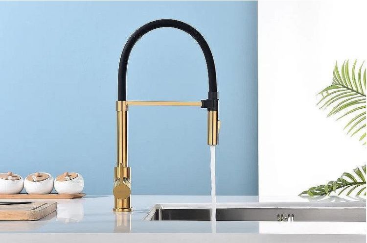 Смеситель для кухни Paulmark Halt Ha214021-BG Брашированное золото Смеситель для кухни Paulmark Halt Ha214021-BG Брашированное золото