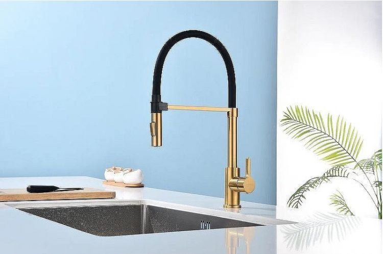 Смеситель для кухни Paulmark Halt Ha214021-BG Брашированное золото Смеситель для кухни Paulmark Halt Ha214021-BG Брашированное золото