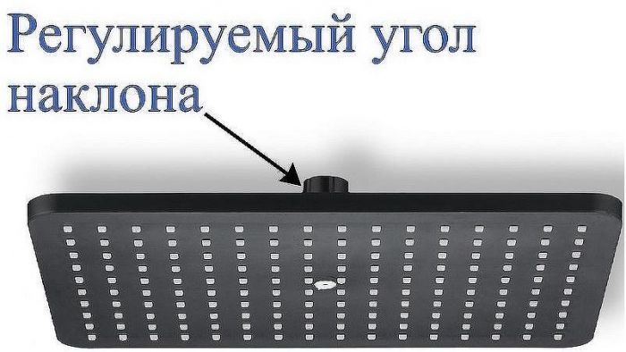 Верхний душ Bond Cube B03-9988 Черный матовый