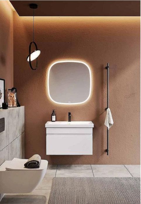 Зеркало Aqwella Aura A 80 AUR0208AH с подсветкой с бесконтактным выключателем