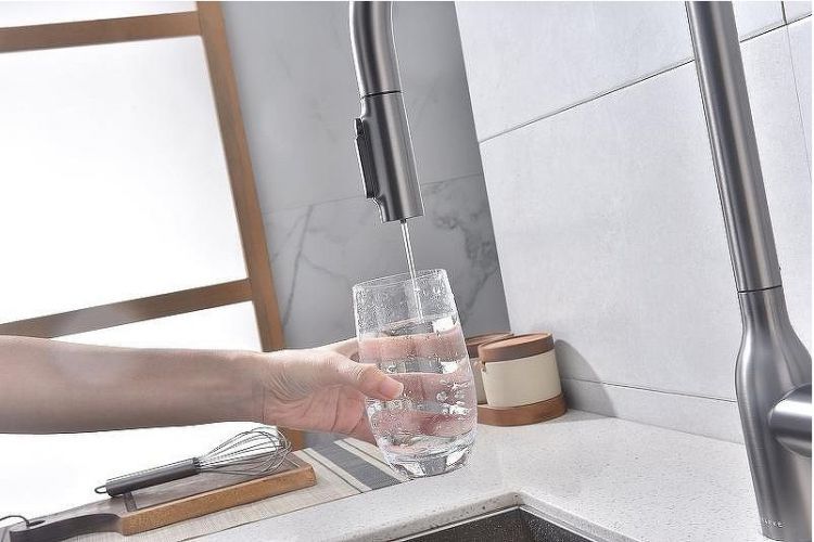 Смеситель для кухни Paulmark Universal Un213880-GM Вороненая сталь Смеситель для кухни Paulmark Universal Un213880-GM Вороненая сталь