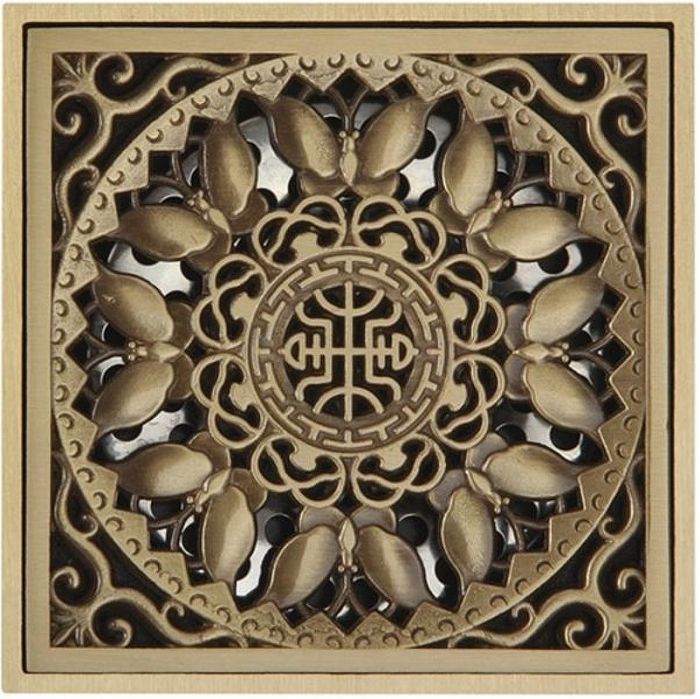 Душевой трап Veragio Canyon VR.CAN-2045.BR с решеткой Бронза