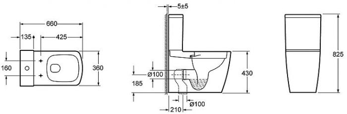 Унитаз компакт Lavinia Boho Aveo 3306010R цвет Белый глянцевый с бачком и сиденьем Микролифт