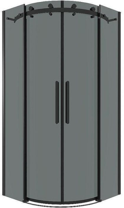 Душевой уголок Grossman Classic 100х100 301.K33.04.1010.21.10 профиль Черный матовый стекло тонированное