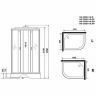 Душевая кабина Niagara Classic 100х80 R NG-33084R без гидромассажа