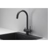 Смеситель для кухни Granula Kitchen Space 7104 цвет Черный матовый