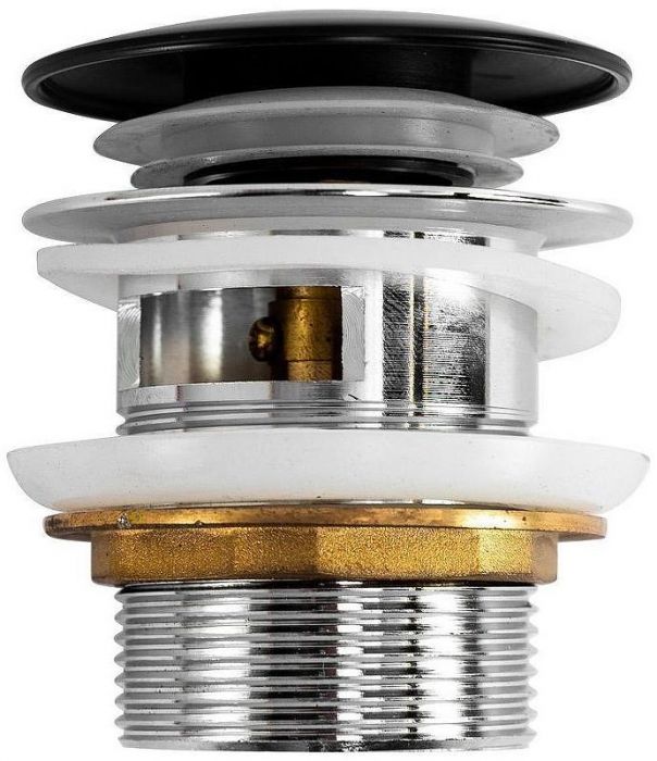 Донный клапан Art&Max AM-DR-BL click-clack Черный матовый