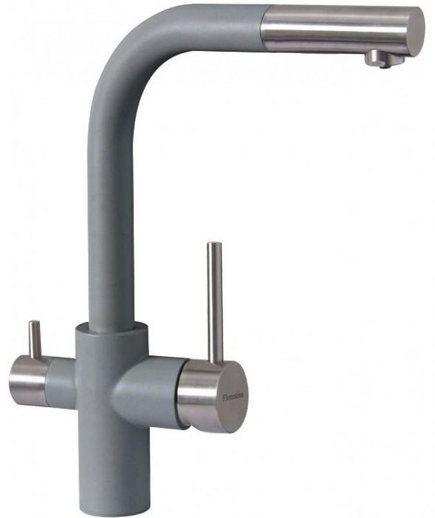 Смеситель для кухни Florentina Кристалл 333.32H.2123.307 цвет Серый шелк Смеситель для кухни Florentina Кристалл 333.32H.2123.307 цвет Серый шелк