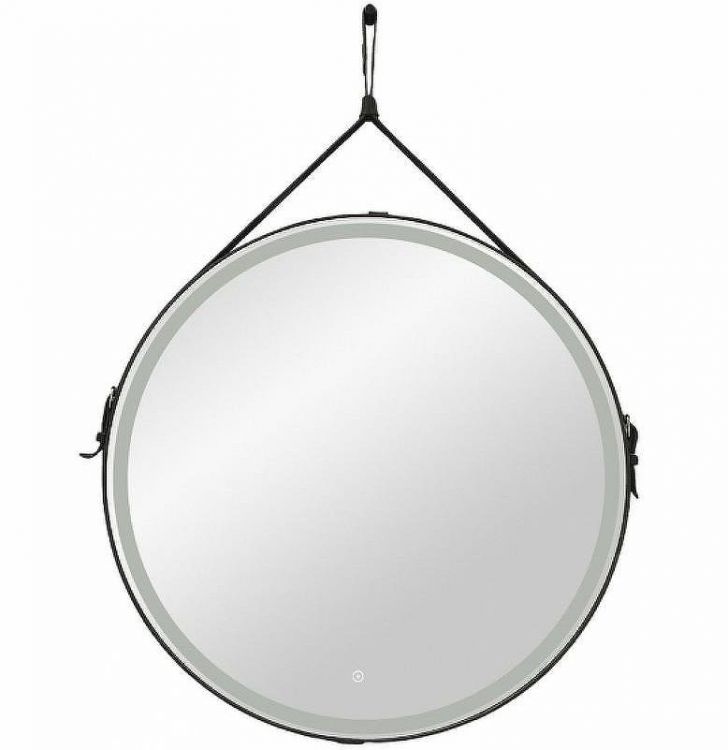 Зеркало Art&Max Milan AM-Mil-1000-DS-F-Nero с подсветкой с сенсорным выключателем Черное