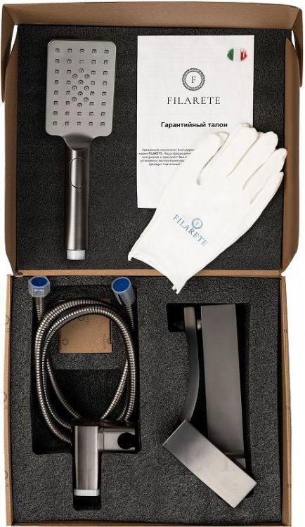 Смеситель для ванны FILARETE Waterfall FL2110BG цвет Графит Смеситель для ванны FILARETE Waterfall FL2110BG цвет Графит