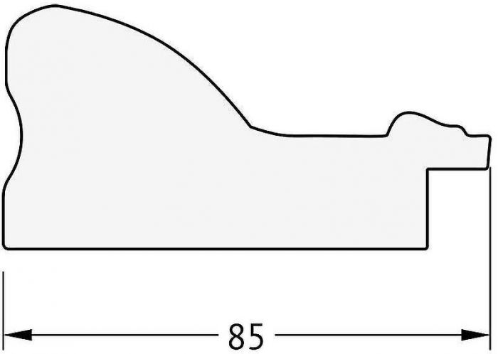 Зеркало Evoform Exclusive 155х65 BY 1290 с фацетом в багетной раме - Виньетка бронзовая 85