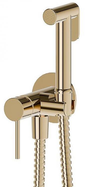 Гигиенический душ со смесителем Newform Idroscopini 886E.59.098 цвет Pale Gold