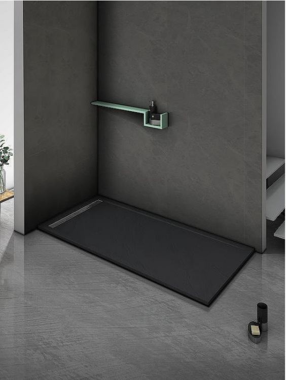 Душевой поддон из искусственного камня WeltWasser WW TRS 14090 STONE-BL 140x90 10000004384 Черный