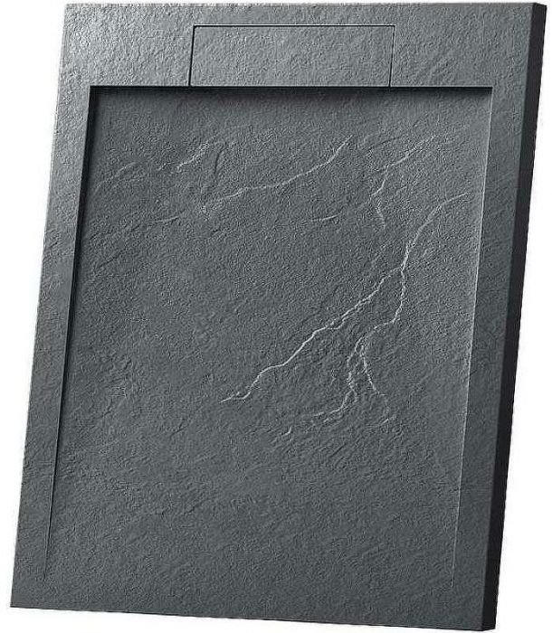 Душевой поддон из искусственного камня Vincea 90х90 VST-4SRL9090A Антрацит