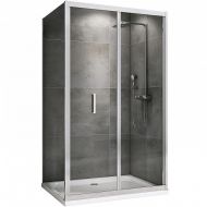 Душевой уголок Abber Sonnenstrand 90х75 AG07090-S75 профиль Хром стекло прозрачное