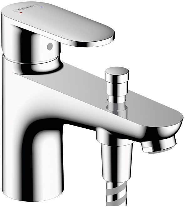 Hansgrohe Vernis Blend Смеситель для ванны, на 1 отв., с ручным душем, цвет: хром