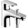 Hansgrohe Vernis Blend Смеситель для ванны, на 1 отв., с ручным душем, цвет: хром