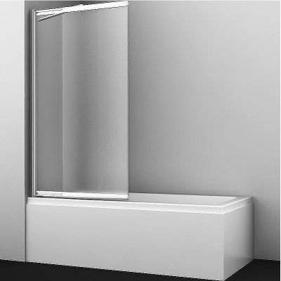 Шторка на ванну WasserKRAFT Main 100 41S02-100L Matt glass Fixed профиль Хром стекло матовое