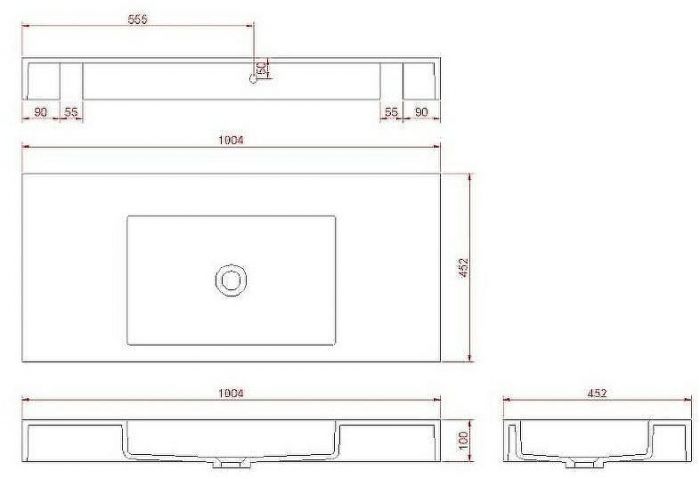 Раковина Boheme Armadi Art Flat 100 888-100 Белая матовая