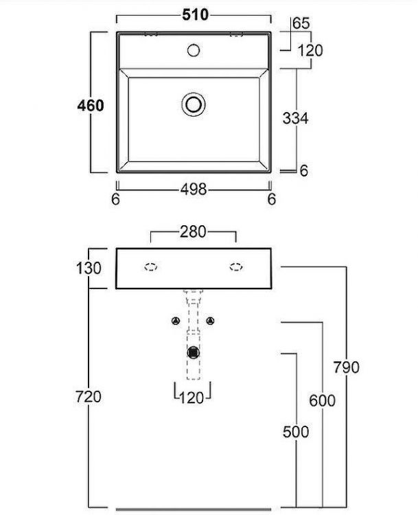 Раковина Simas Agile 51 AG51 nero matt*1 Черная матовая