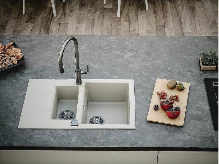 Кухонная мойка Alveus Granital Cadit 70 Arctic G11 790x500 1131357 Белая