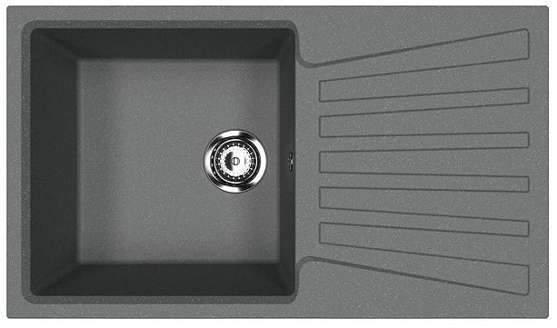 Кухонная мойка Ulgran Classic U-703-343 Антрацит