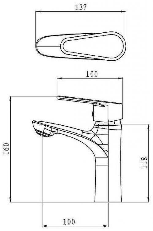 Смеситель для раковины ESKO Mumbai MI26 Хром Смеситель для раковины ESKO Mumbai MI26 Хром