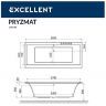 Акриловая ванна Excellent Pryzmat 190x90 WAEX.PRY19.SMART.CR с гидромассажем