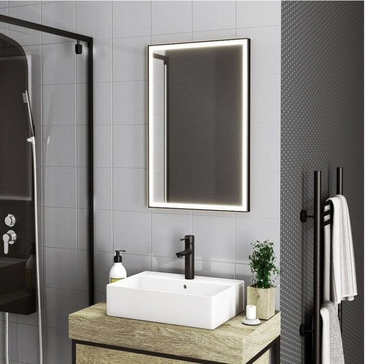 Зеркало Maretti Umbria 50 UM145070P32EL с подсветкой цвет Черный Зеркало Maretti Umbria 50 UM145070P32EL с подсветкой цвет Черный