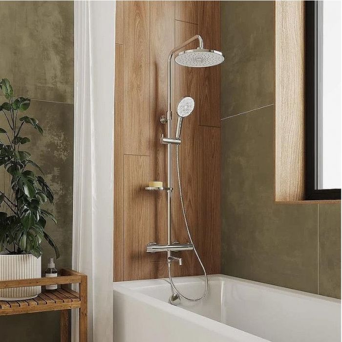 Душевая система Milardo Ideal Spa ILSSBTHM06 с термостатом Хром