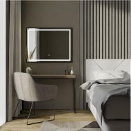 Зеркало Fixsen FX-2100B 80 с подсветкой цвет Черный с сенсорным выключателем и диммером