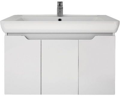 Тумба под раковину Dreja Q (D) 80 99.1003 подвесная Белая