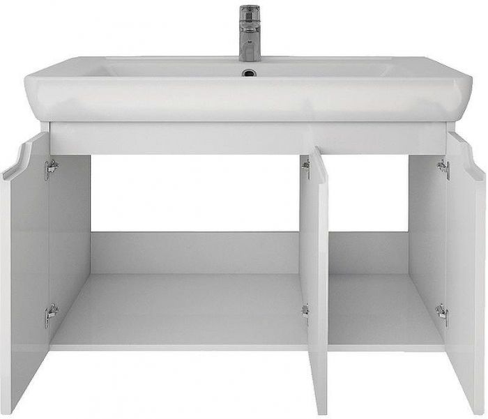 Тумба под раковину Dreja Q (D) 80 99.1003 подвесная Белая