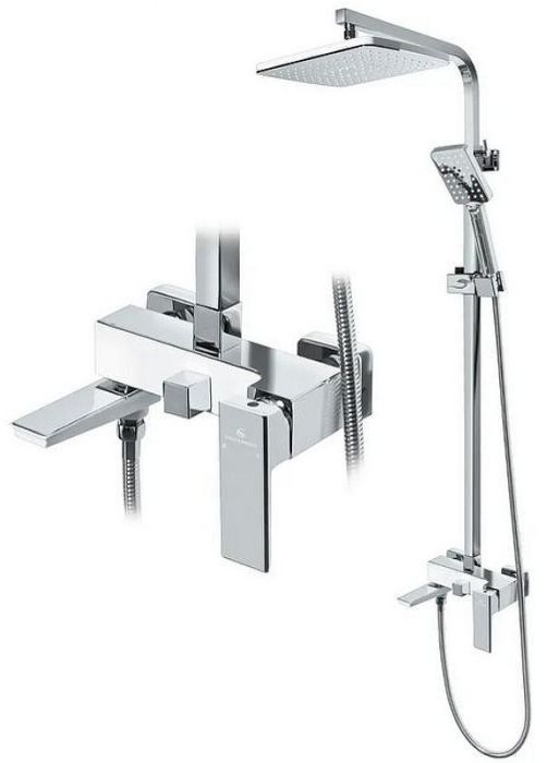 Душевая система Grocenberg GB7008WC Белая Хром