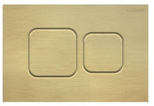 Клавиша смыва Cezares Pneumatic PN2-BTN-BORO цвет Золото Сталь