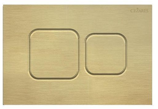 Клавиша смыва Cezares Pneumatic PN2-BTN-BORO цвет Золото Сталь