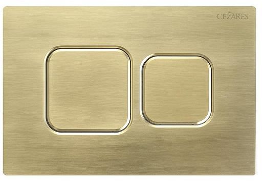 Клавиша смыва Cezares Pneumatic PN2-BTN-BORO цвет Золото Сталь