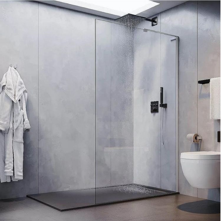 Душевая перегородка Veconi Korato KR-77 120 KR77-120-01-C8 профиль Хром стекло прозрачное