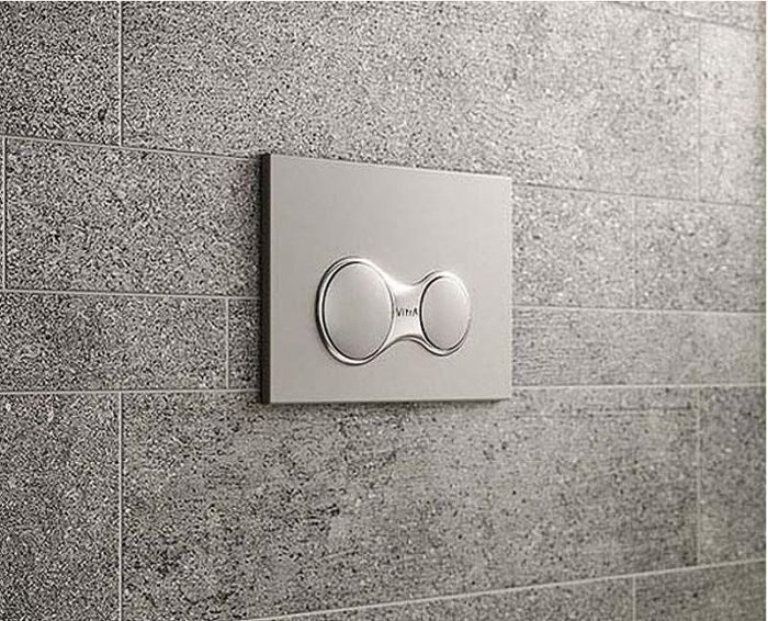 Комплект унитаза с инсталляцией Vitra Integra Round 9856B003-7205 с сиденьем Микролифт и клавишей смыва Хром глянцевый