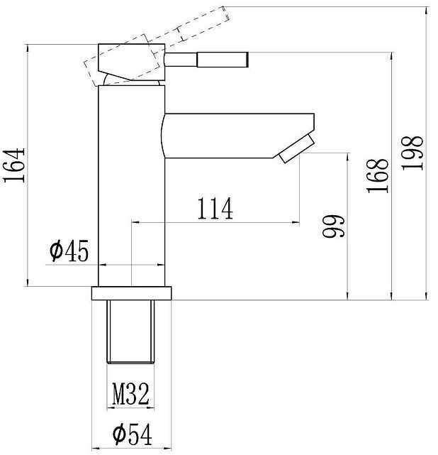 Смеситель для раковины Savol S-SUS1002 цвет Сатин
