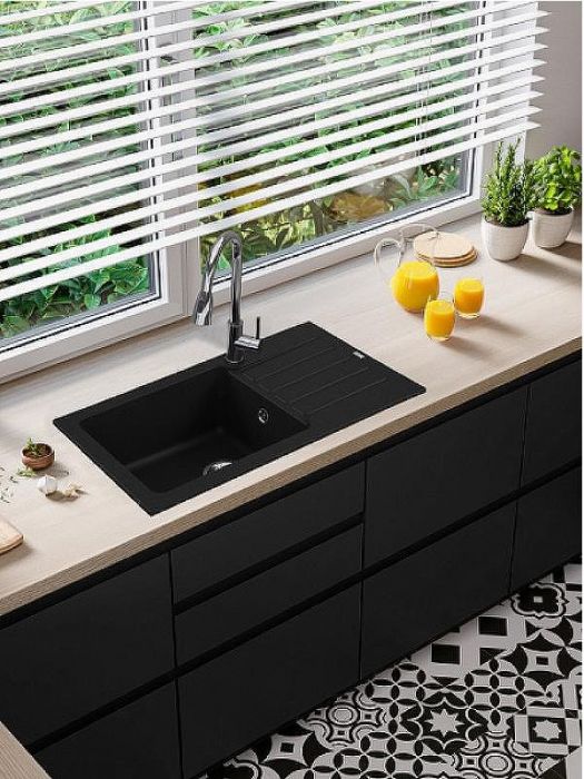 Смеситель для кухни Alveus Primrose PS 1148265 Черный матовый