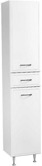 Шкаф пенал Stella Polar Концепт 36 SP-00000146 с бельевой корзиной Белый