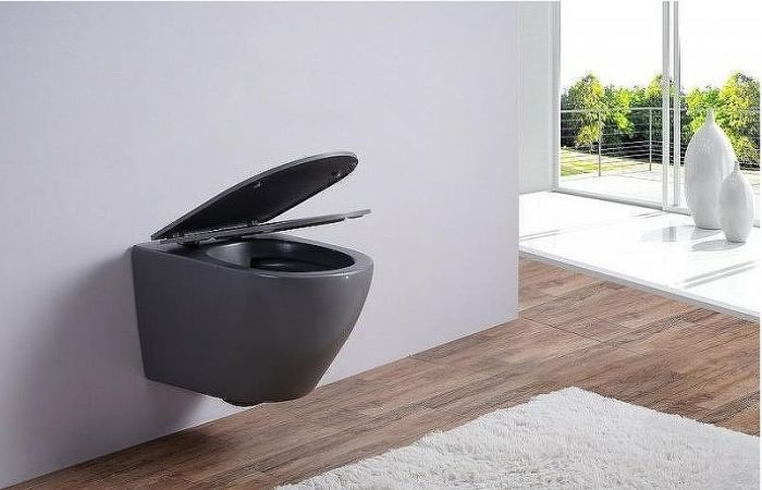 Унитаз Esbano Azalea ESUPAZALGM подвесной Серый матовый с сиденьем Микролифт