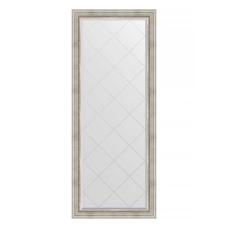 Зеркало EVOFORM  EXCLUSIVE-G FLOOR BY 6318 81x201 римское серебро 88 мм пристенное напольное с гравировкой в багетной раме
