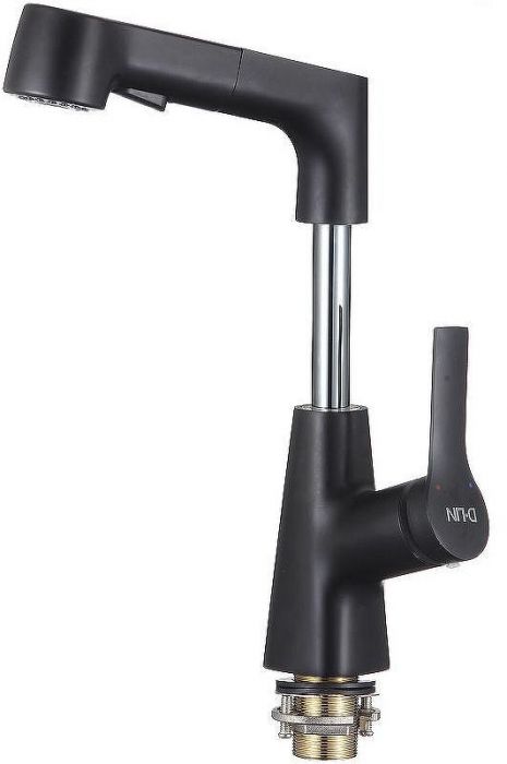 Смеситель для кухни D-Lin D158374-A Черный матовый